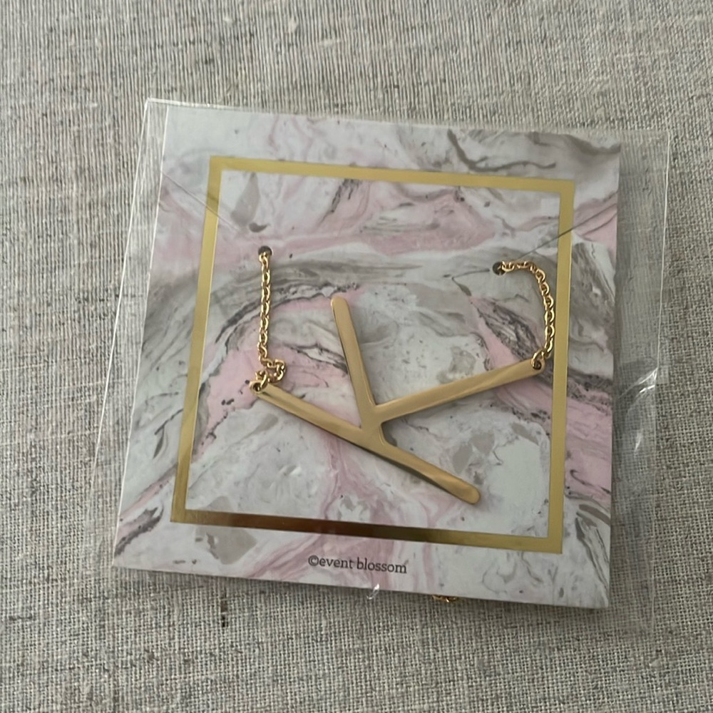 K Initial Necklace